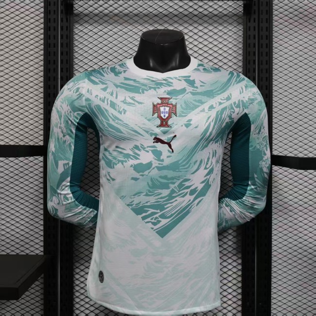 26-27 Portugal Away Long Sleeve Player Version Soccer Jersey (长袖球员)