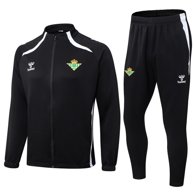 25-26 Real Betis Black Jacket Tracksuit(长拉）