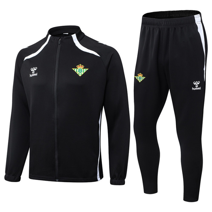 25-26 Real Betis Black Jacket Tracksuit(长拉）
