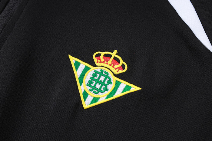 25-26 Real Betis Black Jacket Tracksuit(长拉）