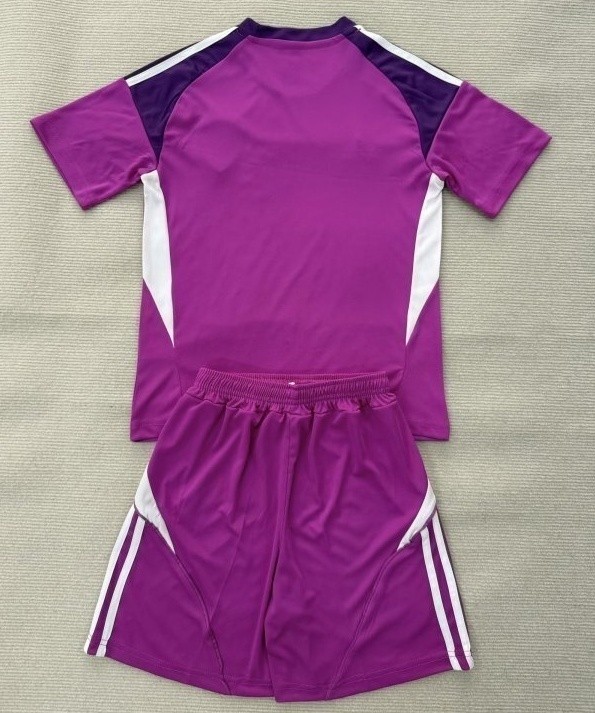 25-26 Leeds United Kids Purple Goalkeeper Soccer Jersey