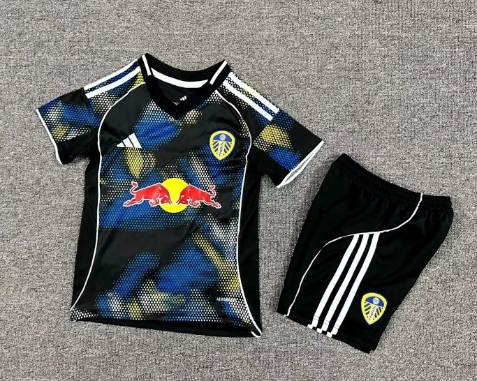 25-26 Leeds United Kids Third Away Soccer Jersey