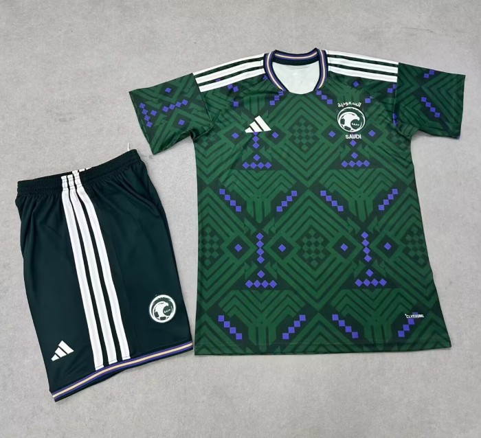 26-27 Saudi Arabia Home Kids Soccer Jersey