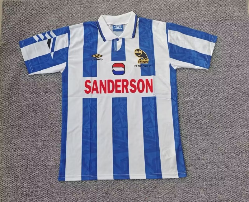 1992-1993 Sheffield Wednesday Home Retro Soccer Jersey