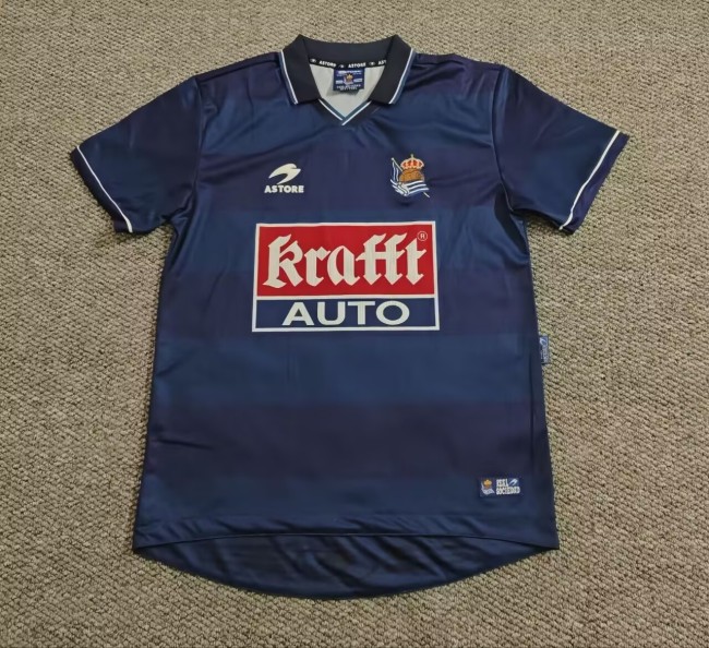 1999-2000 Real Sociedad Away Retro Soccer Jersey