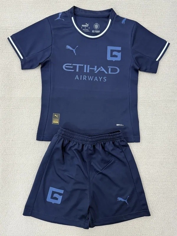 25-26 Girona Second Away Kids Soccer Jersey