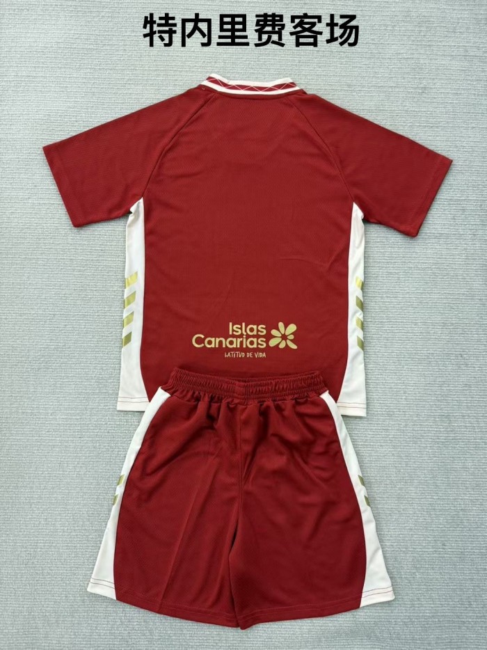 25-26 CD Tenerife Away Kids Soccer Jersey