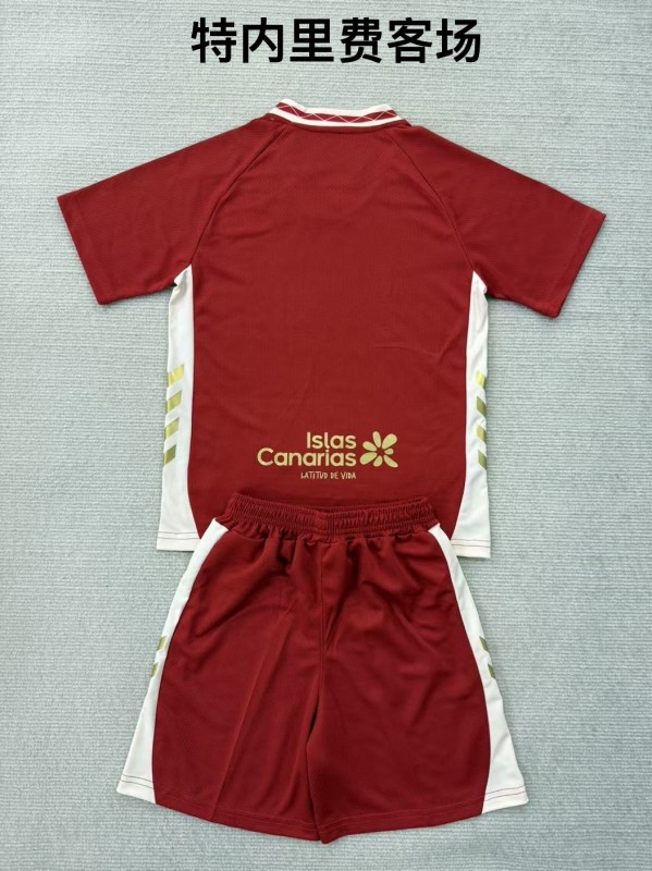 25-26 CD Tenerife Away Kids Soccer Jersey