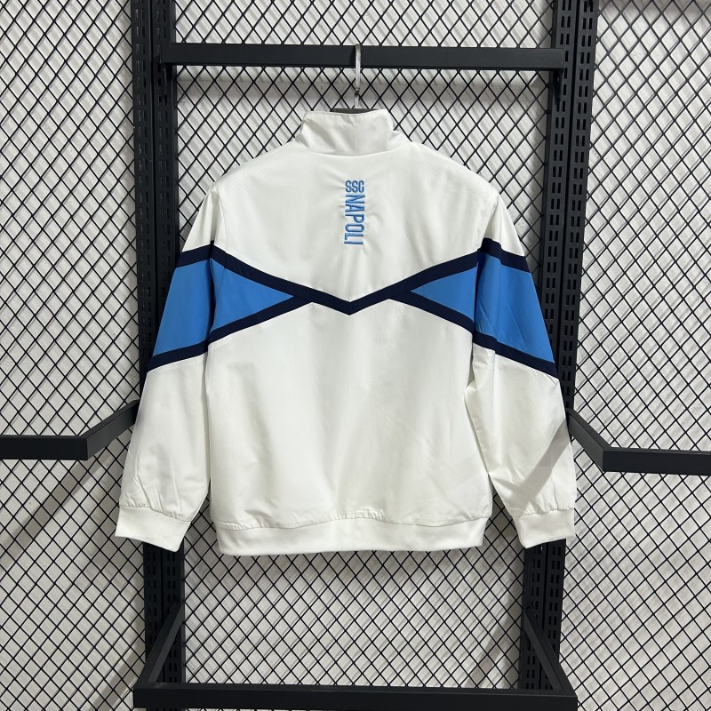 25-26 Napoli White Windbreaker Soccer Jersey