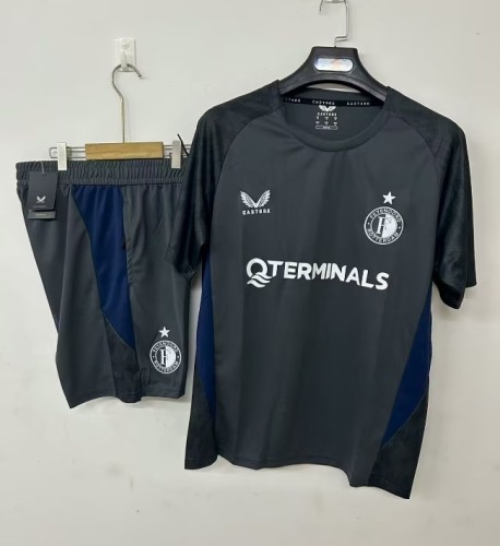 25-26 Feyenoord Black Training Short Suit