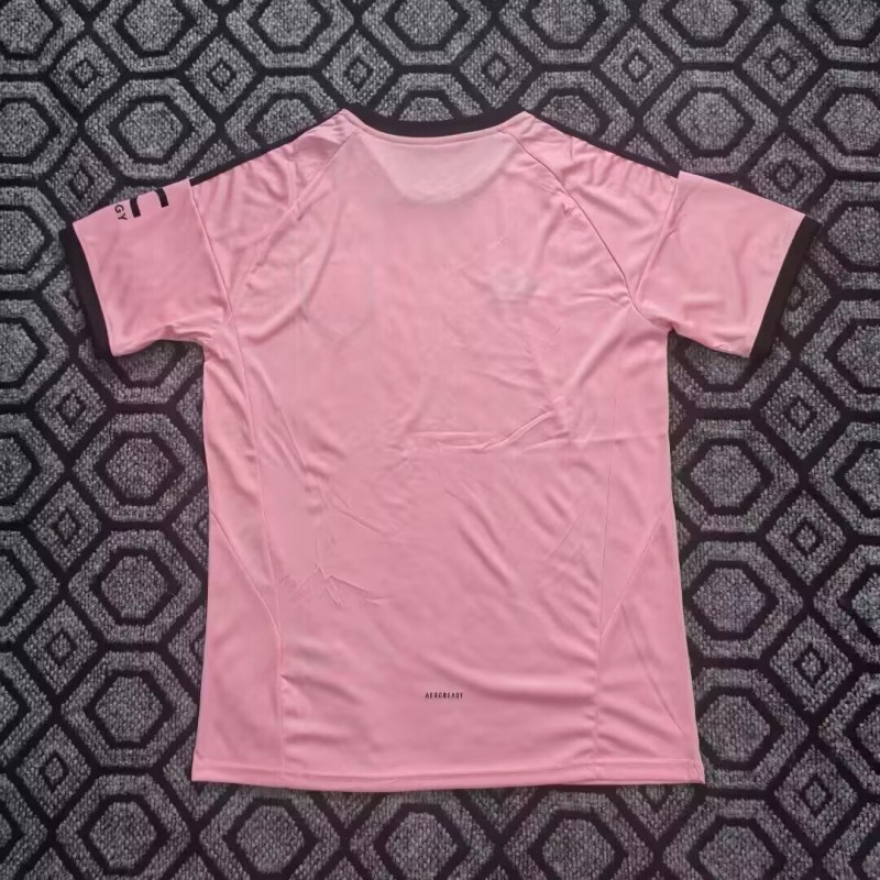 25-26 Man Utd Pink Goalkeeper Fans Soccer Jersey