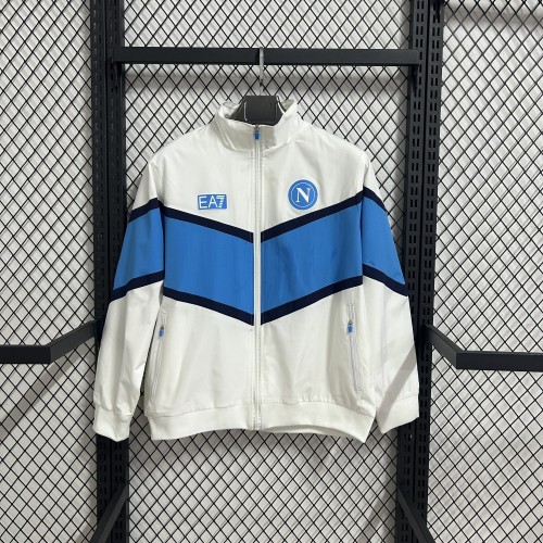 25-26 Napoli White Windbreaker Soccer Jersey