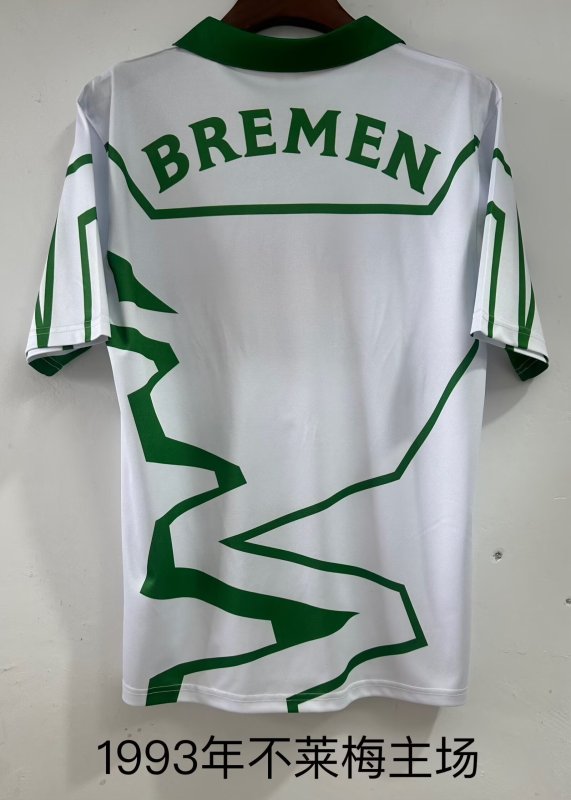 1993 Werder Bremen Home Retro Soccer Jersey