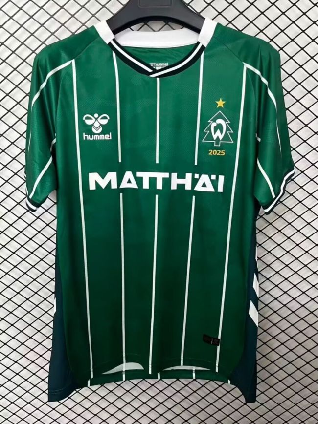 25-26 Werder Bremen Home Fans Soccer Jersey