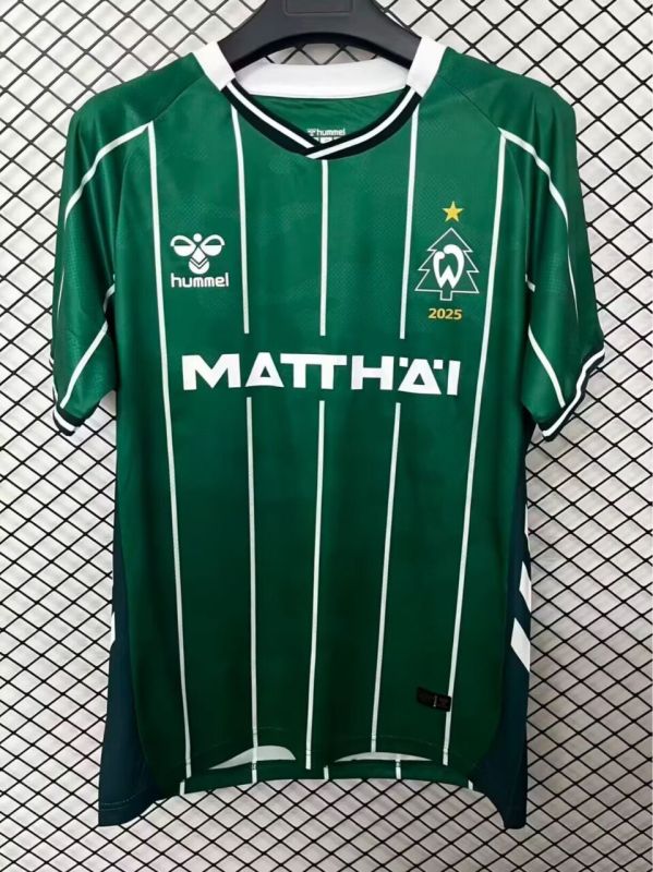 25-26 Werder Bremen Home Fans Soccer Jersey