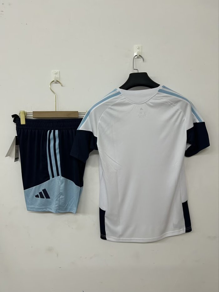 25-26 Argentina White Training Short Suit