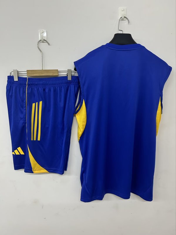 25-26 Tigres UANL Royal Bule Tank top and shorts suit