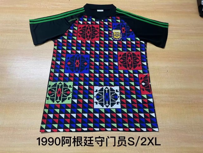 1990 Argentina Goalkeeper Retro Soccer Jersey