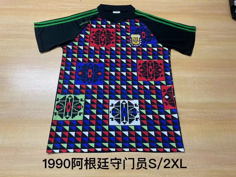 1990 Argentina Goalkeeper Retro Soccer Jersey