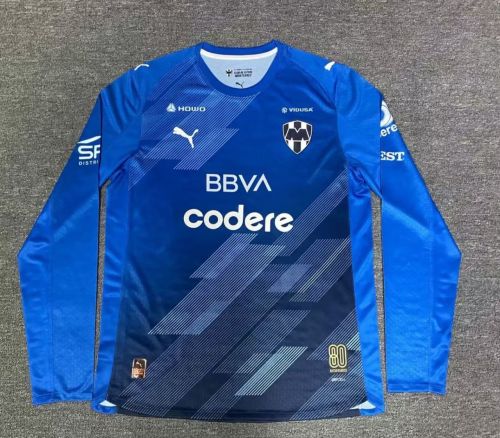 25-26 Monterrey Second Away Fans Long Sleeves Soccer Jersey