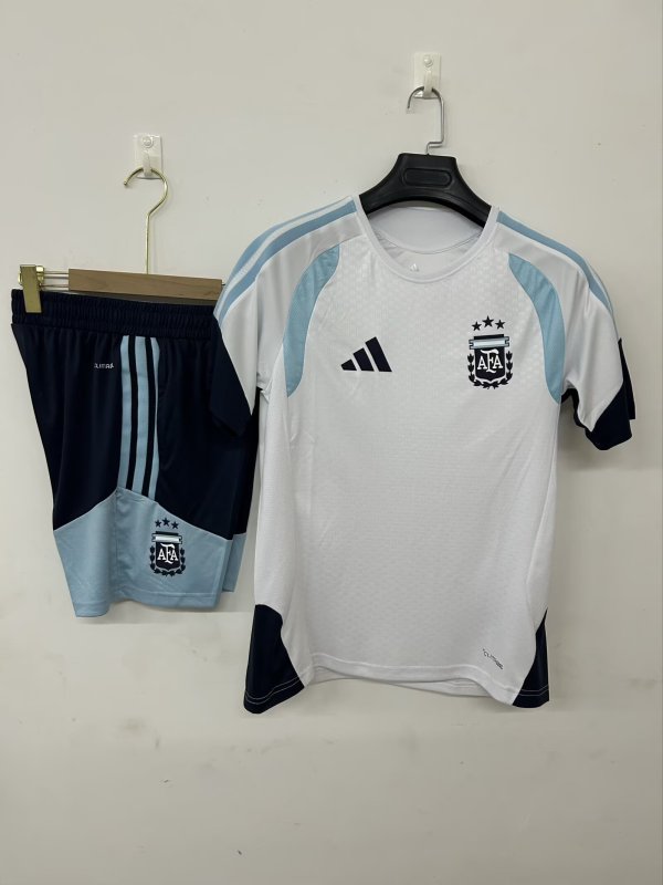 25-26 Argentina White Training Short Suit