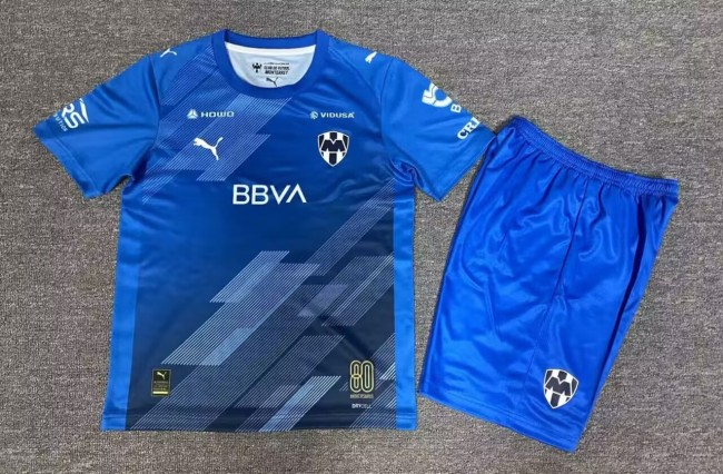 25-26 Monterrey Second Away Kids Training Short Suit