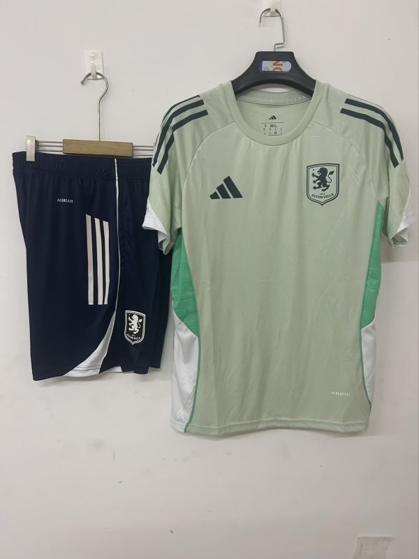 25-26 Aston Villa Green Training Short Suit