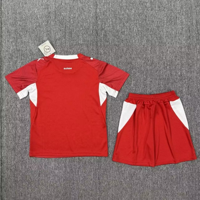 26-27 Switzerland Home Kids Soccer Jersey