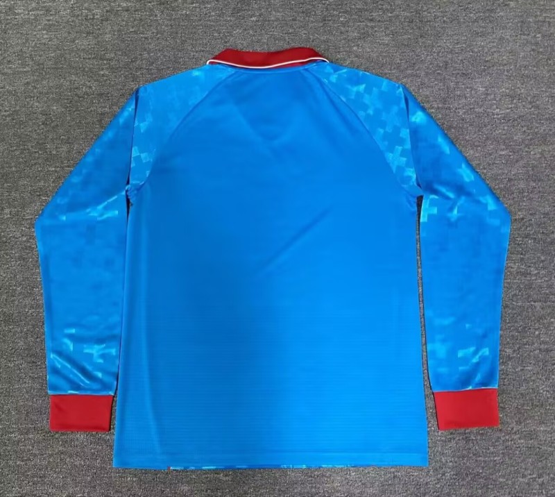 25-26 Cruz Azul Blue Player Version Long Sleeves Soccer Jersey（球员）