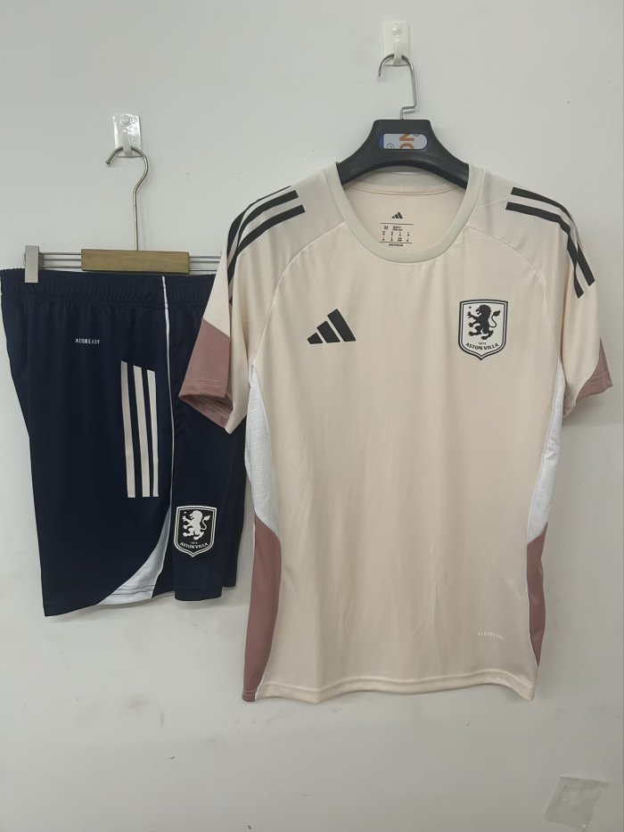 25-26 Aston Villa Beige Training Short Suit