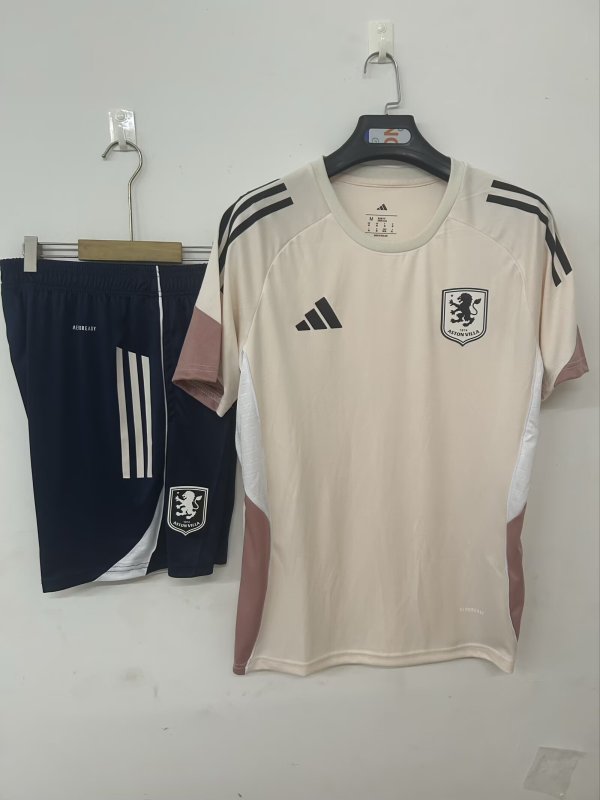 25-26 Aston Villa Beige Training Short Suit