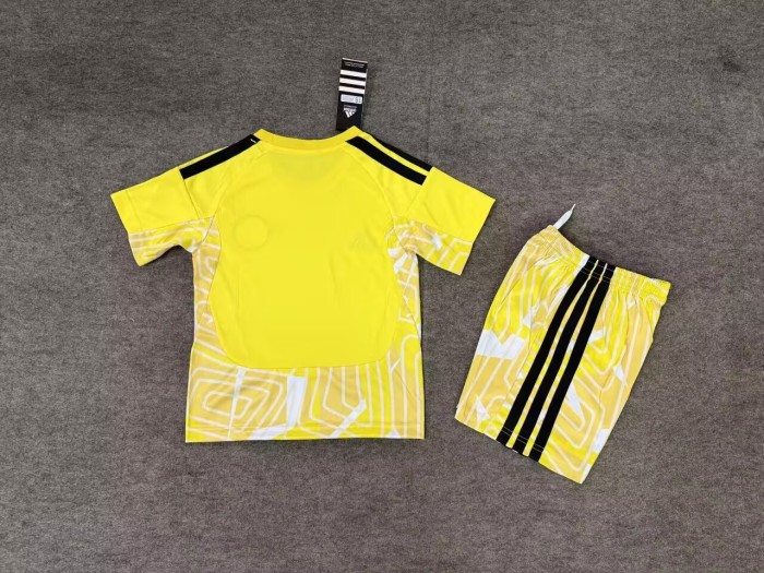 26-27 Scotland Yellow Goalkeeper Kids Soccer Jersey