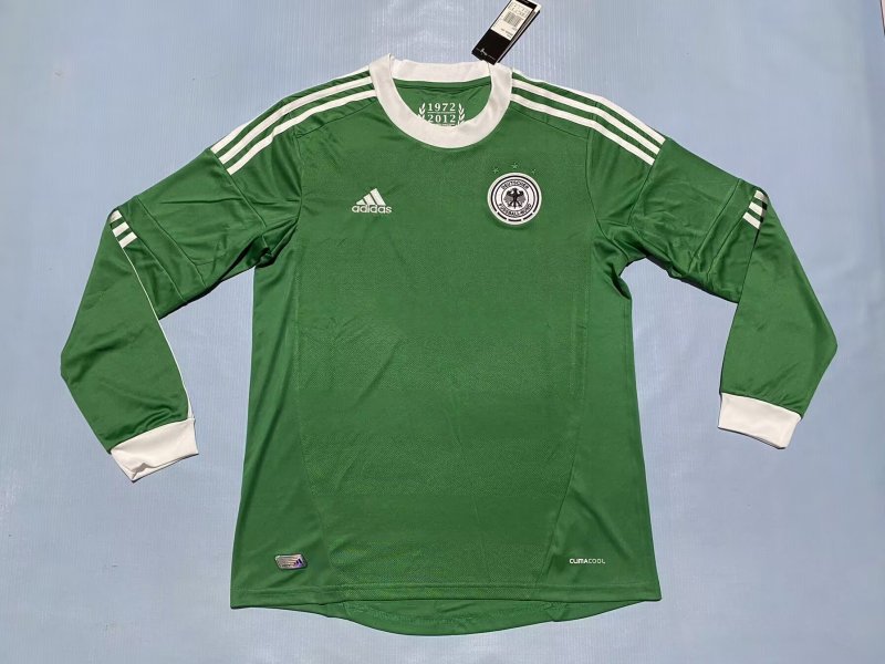 2012-2013 Germany Away Retro Long Sleeves Soccer Jersey