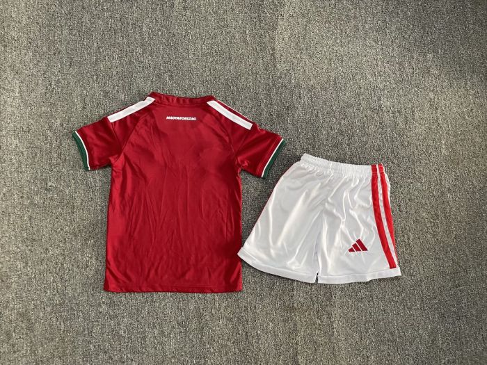 26-27 Hungary Home Kids Soccer Jersey