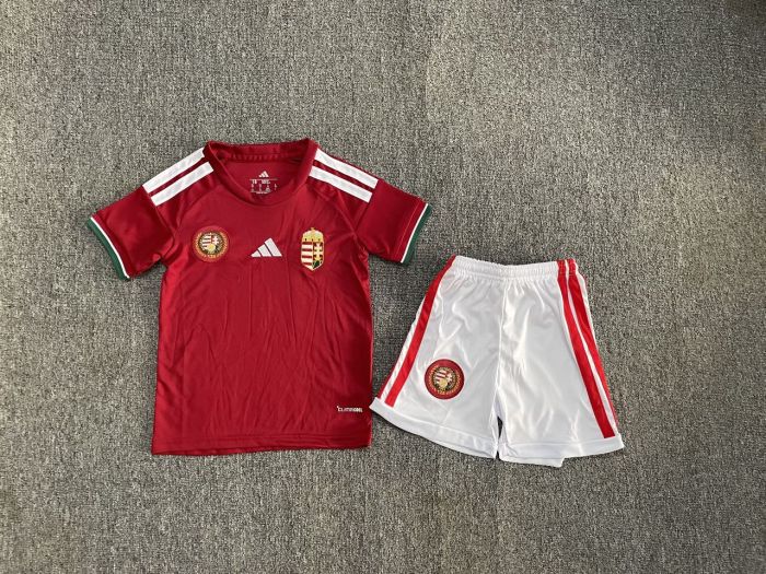 26-27 Hungary Home Kids Soccer Jersey