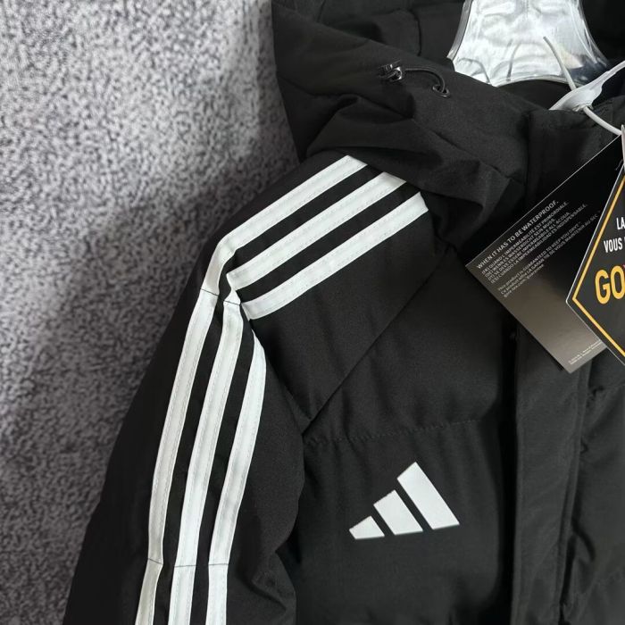 25-26 Man Utd Black Hooded Cotton Coat #棉衣
