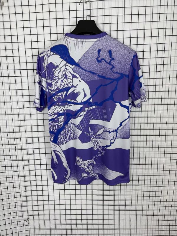 25-26 RMA & Marvel Joint Edition Fans Purple Training shirts