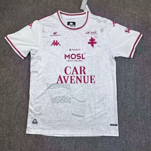 25-26 Metz Away Fans Soccer Jersey