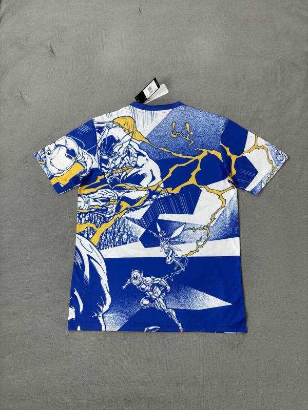 25-26 RMA & Marvel Joint Edition Fans Blue Training shirts