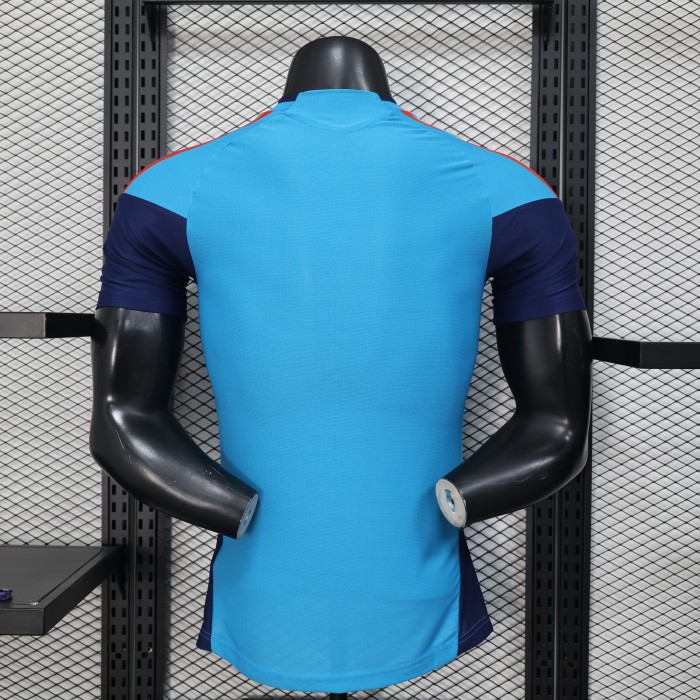 26-27 Spain Lake Blue Player Version Blue training suit