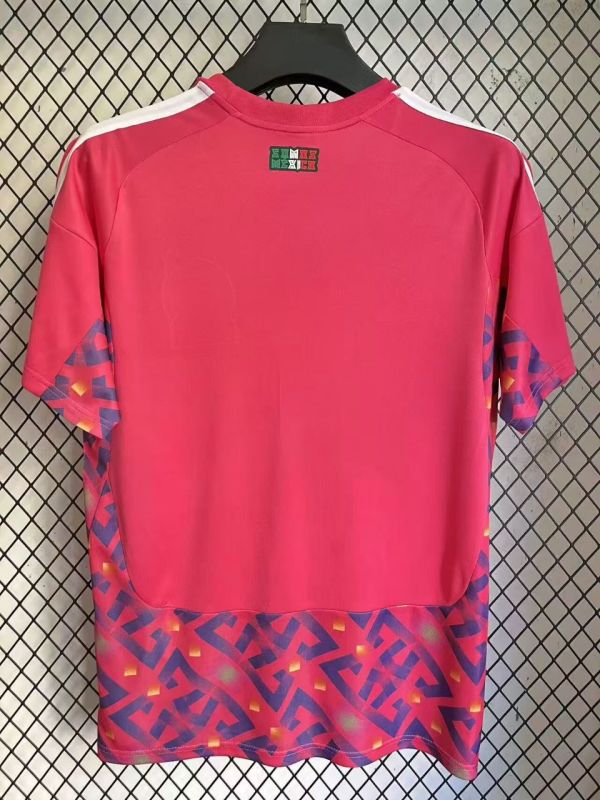 25-26 Mexico Pink Goalkeeper Fans Soccer Jersey