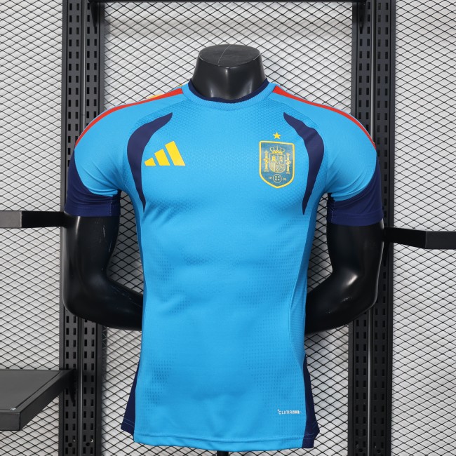 26-27 Spain Lake Blue Player Version Blue training suit