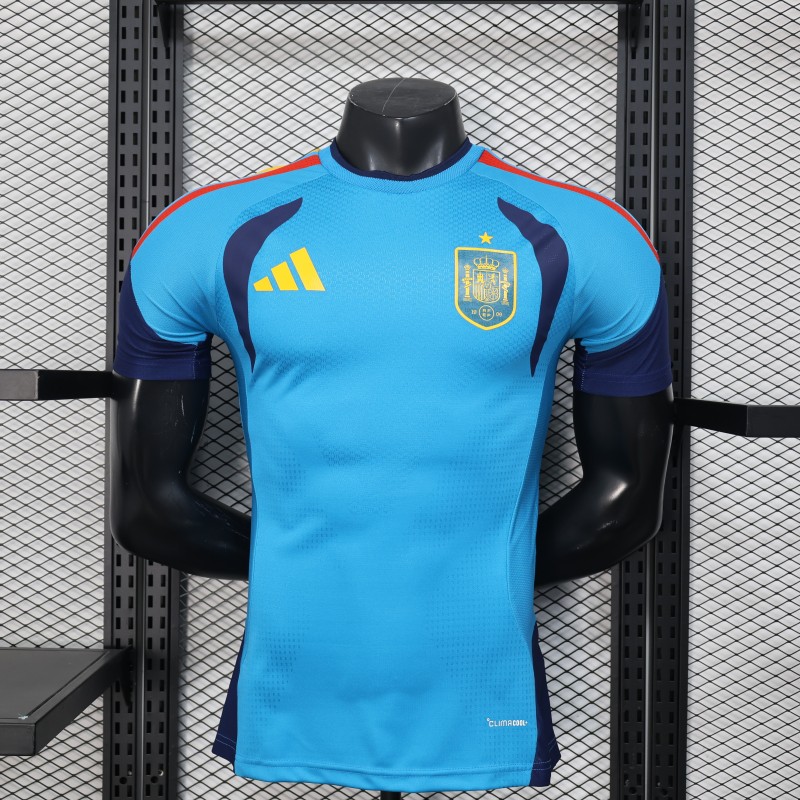 26-27 Spain Lake Blue Player Version Blue training suit