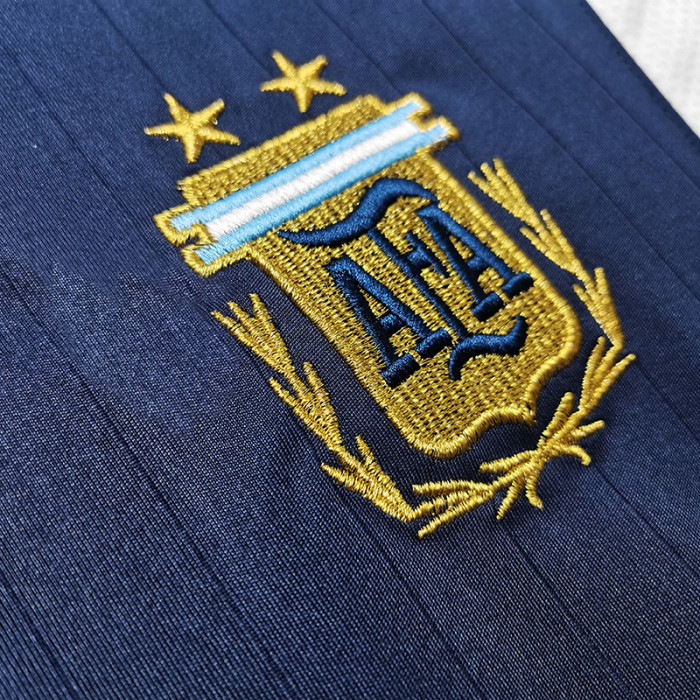 2006 Argentina Away Retro Long Sleeves Soccer Jersey