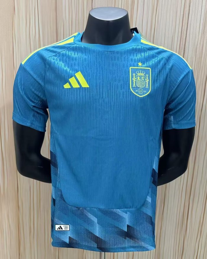 26-27 Spain Blue Goalkeeper Player Version Soccer Jersey