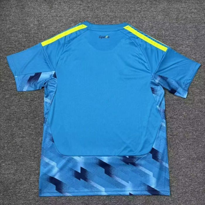 26-27 Spain Blue Goalkeeper Fans Soccer Jersey