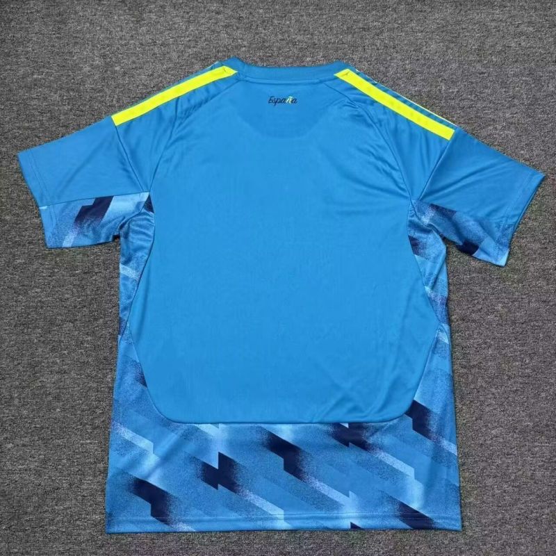 26-27 Spain Blue Goalkeeper Fans Soccer Jersey