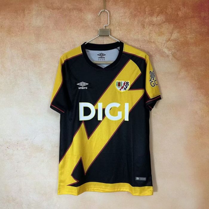 25-26 Rayo Vallecano Second Away Fans Soccer Jersey