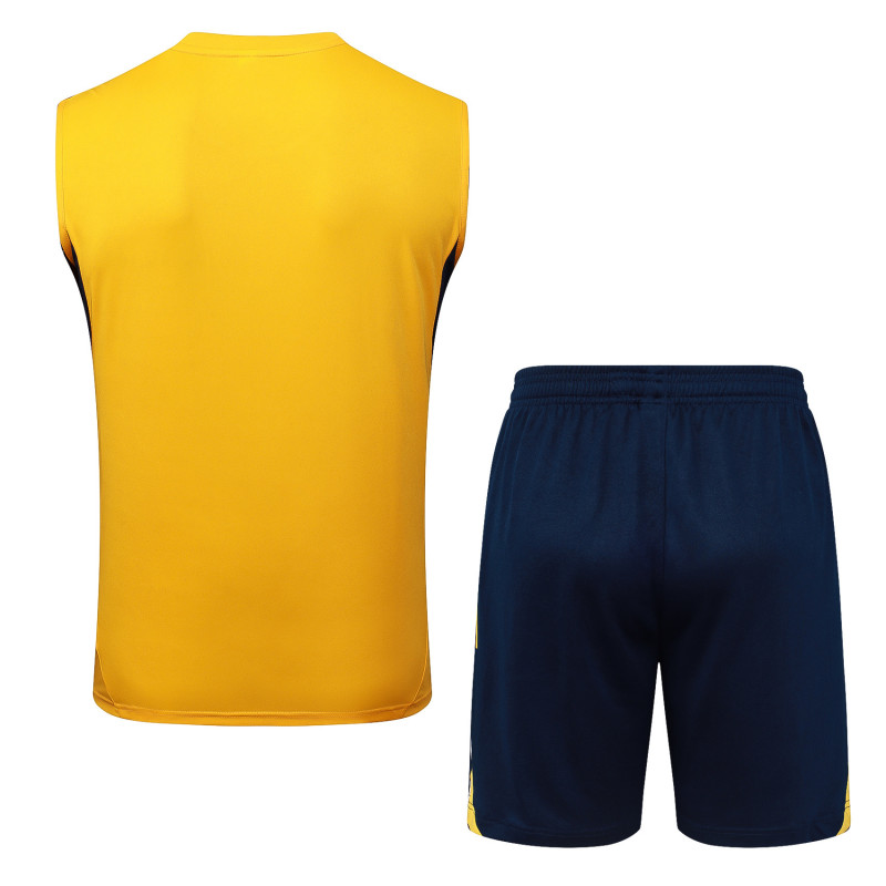 25-26 Boca Juniors Yellow Tank top and shorts suit