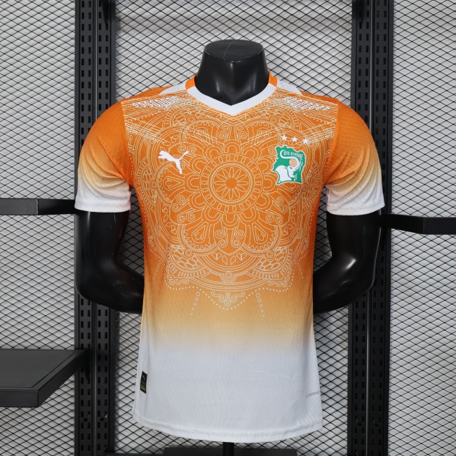 26-27 Ivory Coast Orange Player Version Soccer Jersey